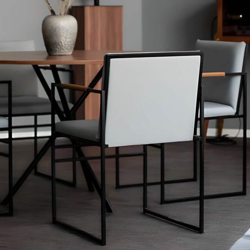 سفرة معدن و ام دي اف مع 4 كراسي - RON285 Royal Iron