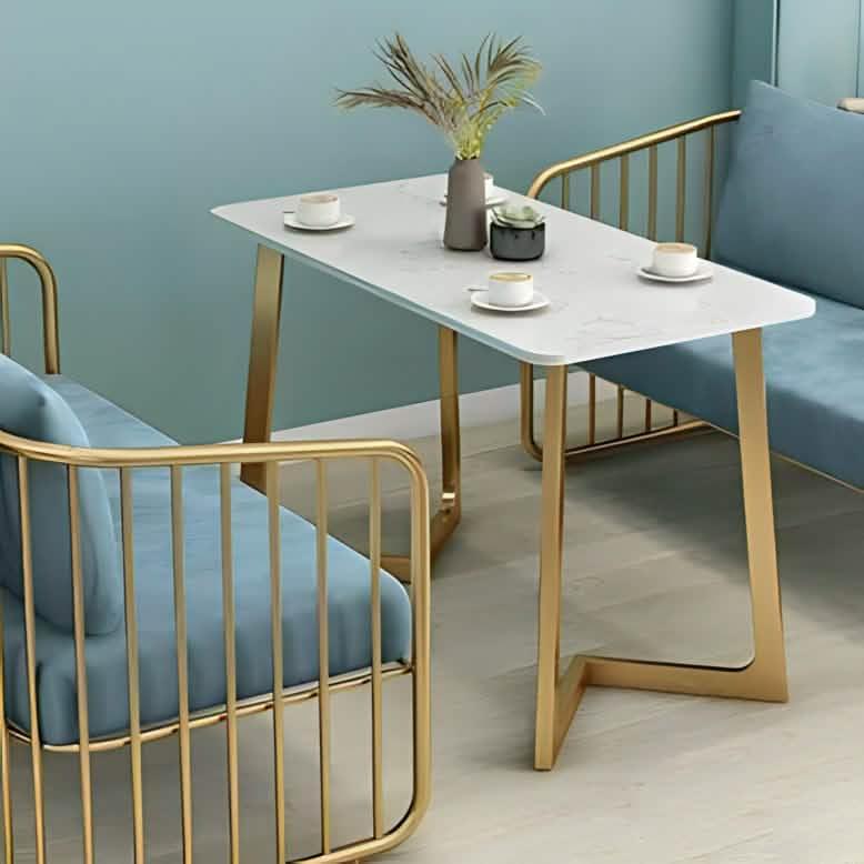 سفرة معدن و ام دي اف مع 2 كرسي - RON319 Royal Iron