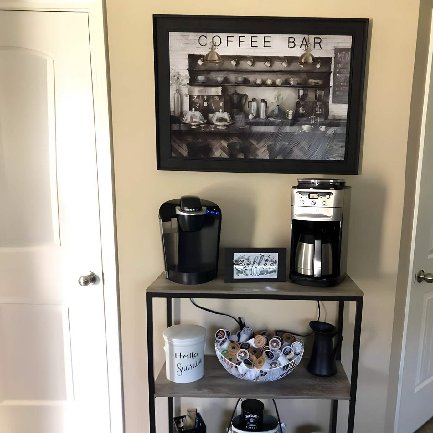 كوفي كورنر ستيل و خشب، 70*40*100 سم