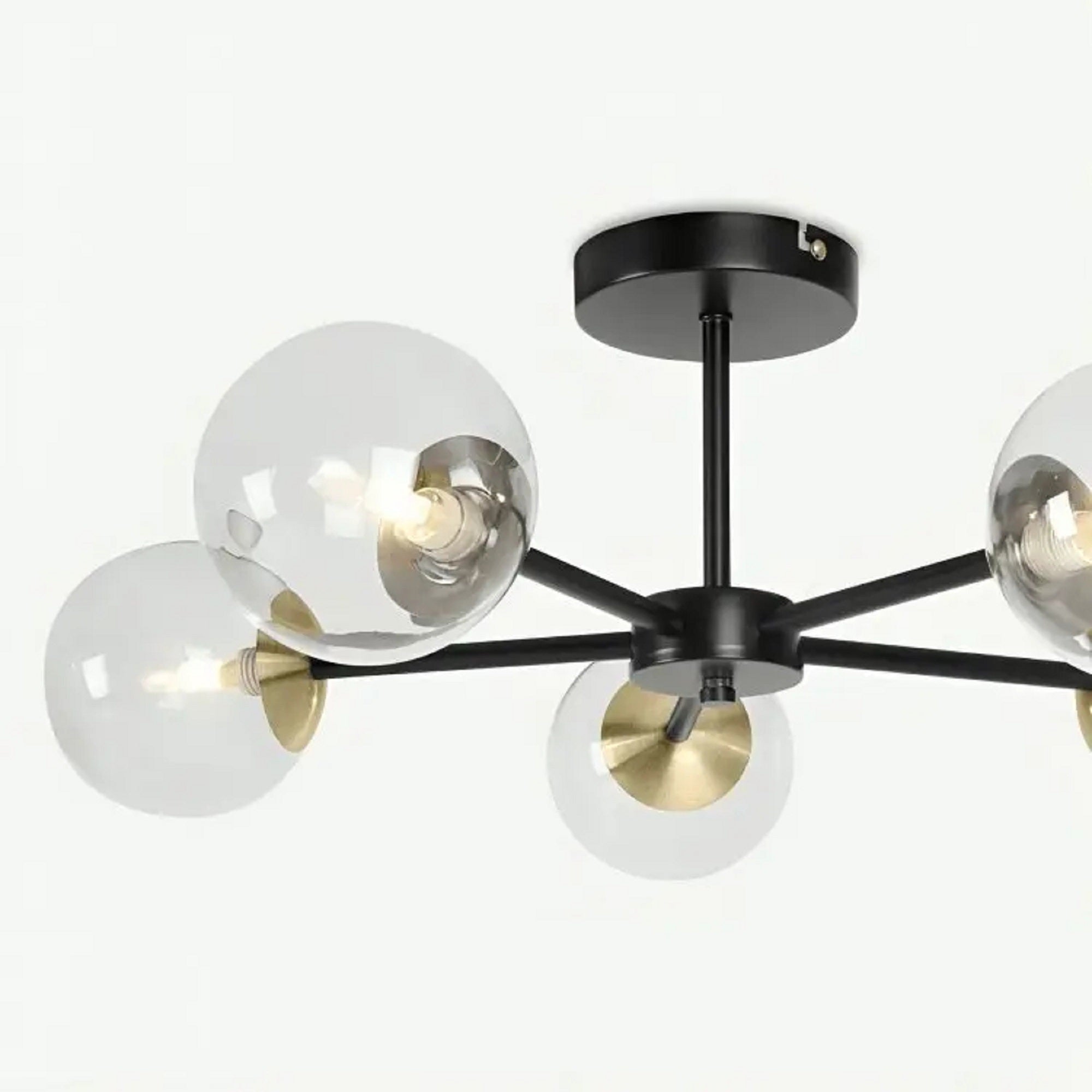 نجفة ستيل و زجاج، 90*40 سم