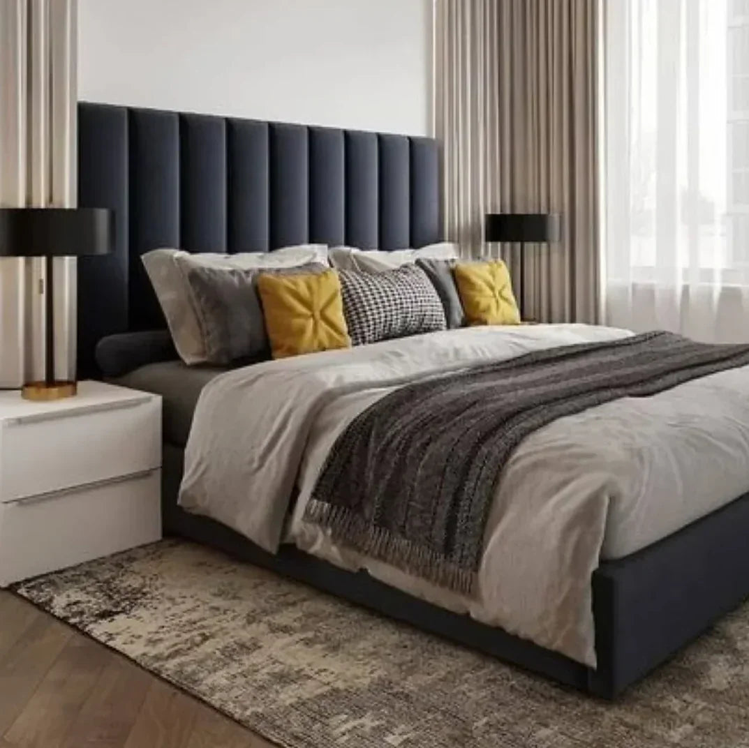 سرير كينج خشب ام دي اف و زان، 160*200*120 سم