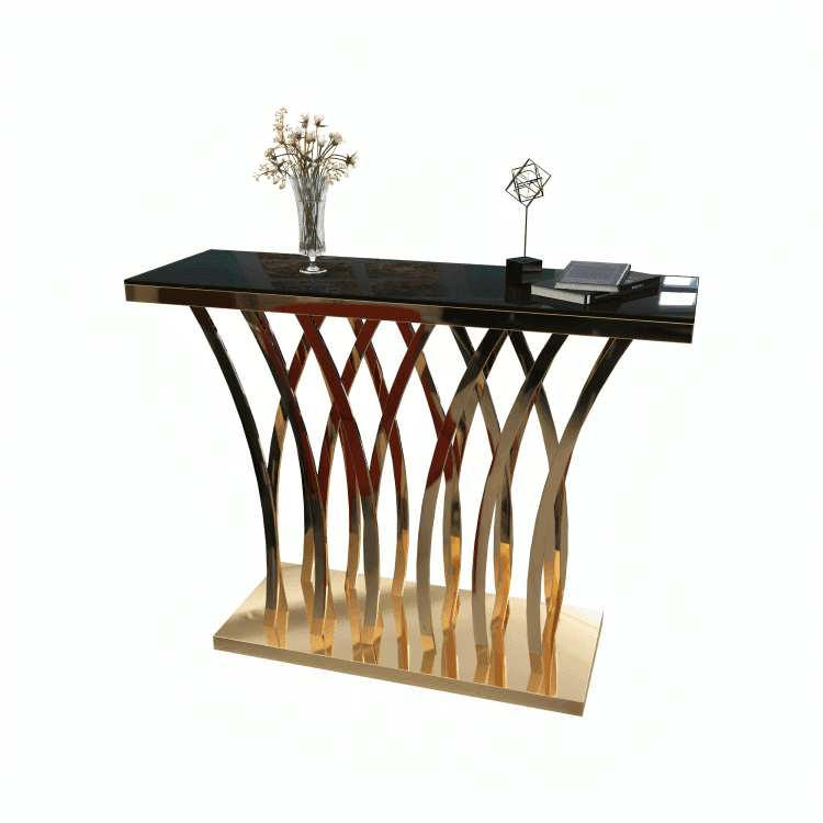 تسوق الأن من هومكس  كونسول ذهبي 40*120*90 سم - RAX88 بأفضل سعر وأفضل جودة