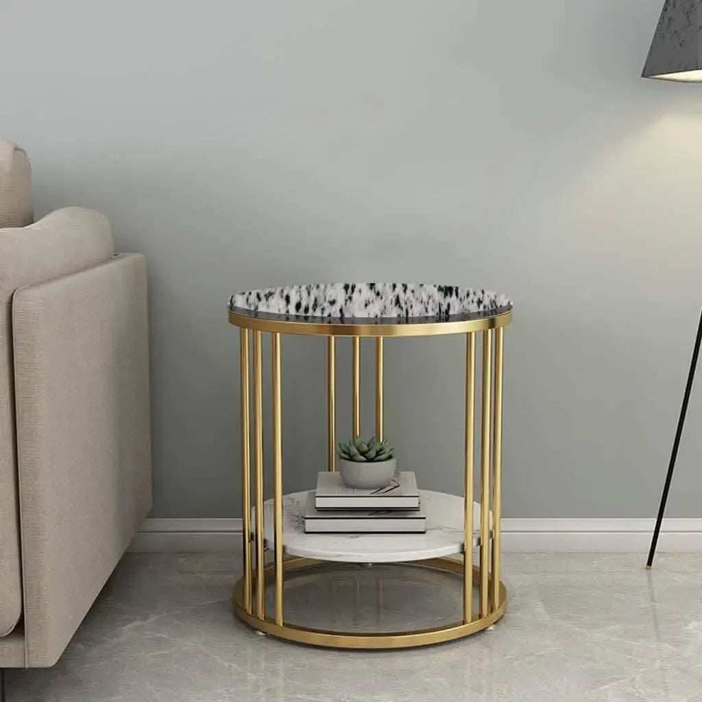 ترابيزة جانبية بسطح جرانيت 40*40*60 سم - LUS43 - Homix