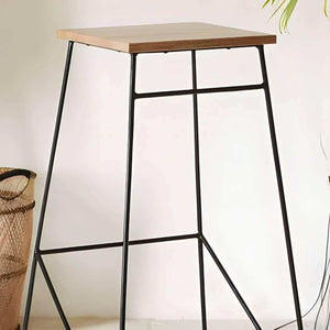 كرسي بار معدن و ام دي اف 40*40*70 سم - RON147 Royal Iron