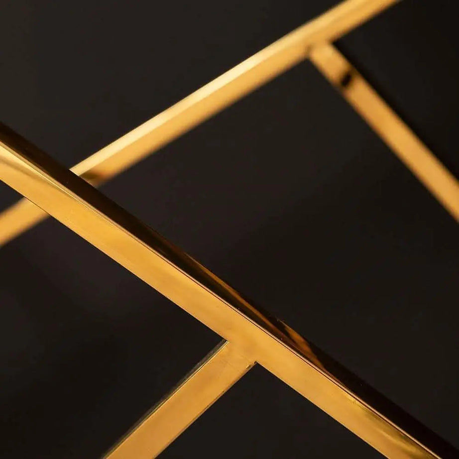 كونسول ستيل بسطح زجاجي، 40*120*90 سم