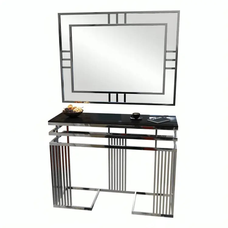 كونسول ستيل بمرايا، 120*40*90 سم