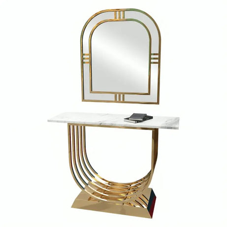 كونسول ستيل بمرايا، 120*40*90 سم