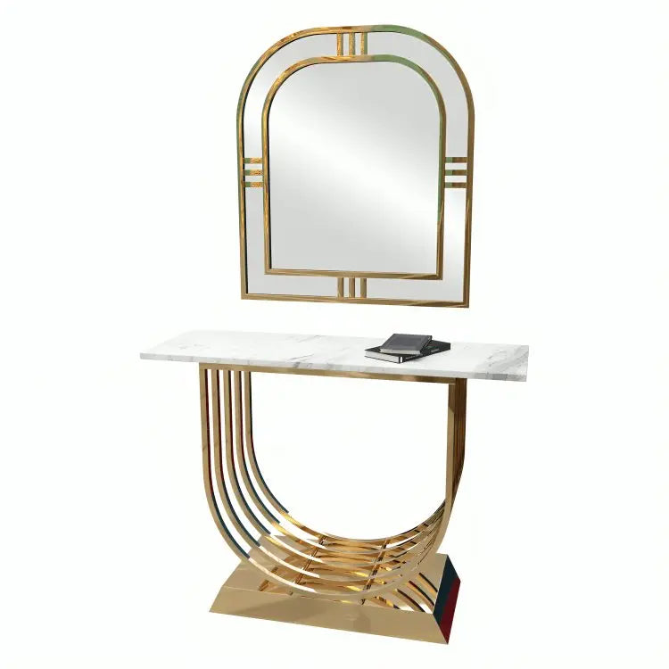 كونسول ستيل بمرايا، 120*40*90 سم