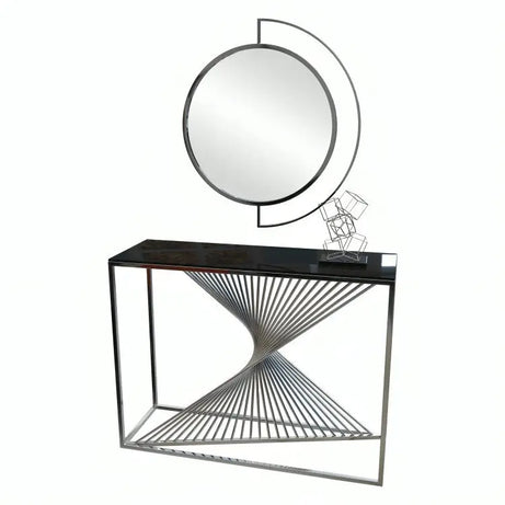 كونسول ستيل بمرايا، 120*40*90 سم