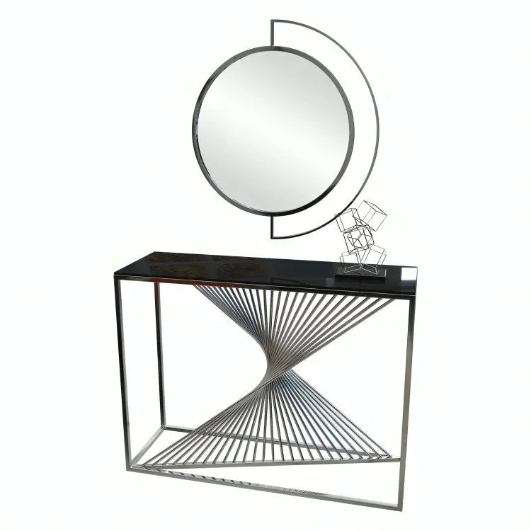 كونسول ستيل بمرايا، 120*40*90 سم