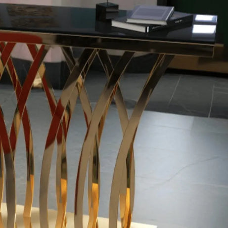 كونسول ذهبي 40*120*90 سم - RAX88 - Homix