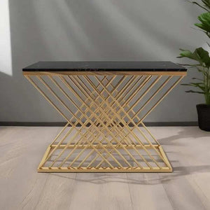 كونسول ستيل بسطح رخام، 120*40*90 سم
