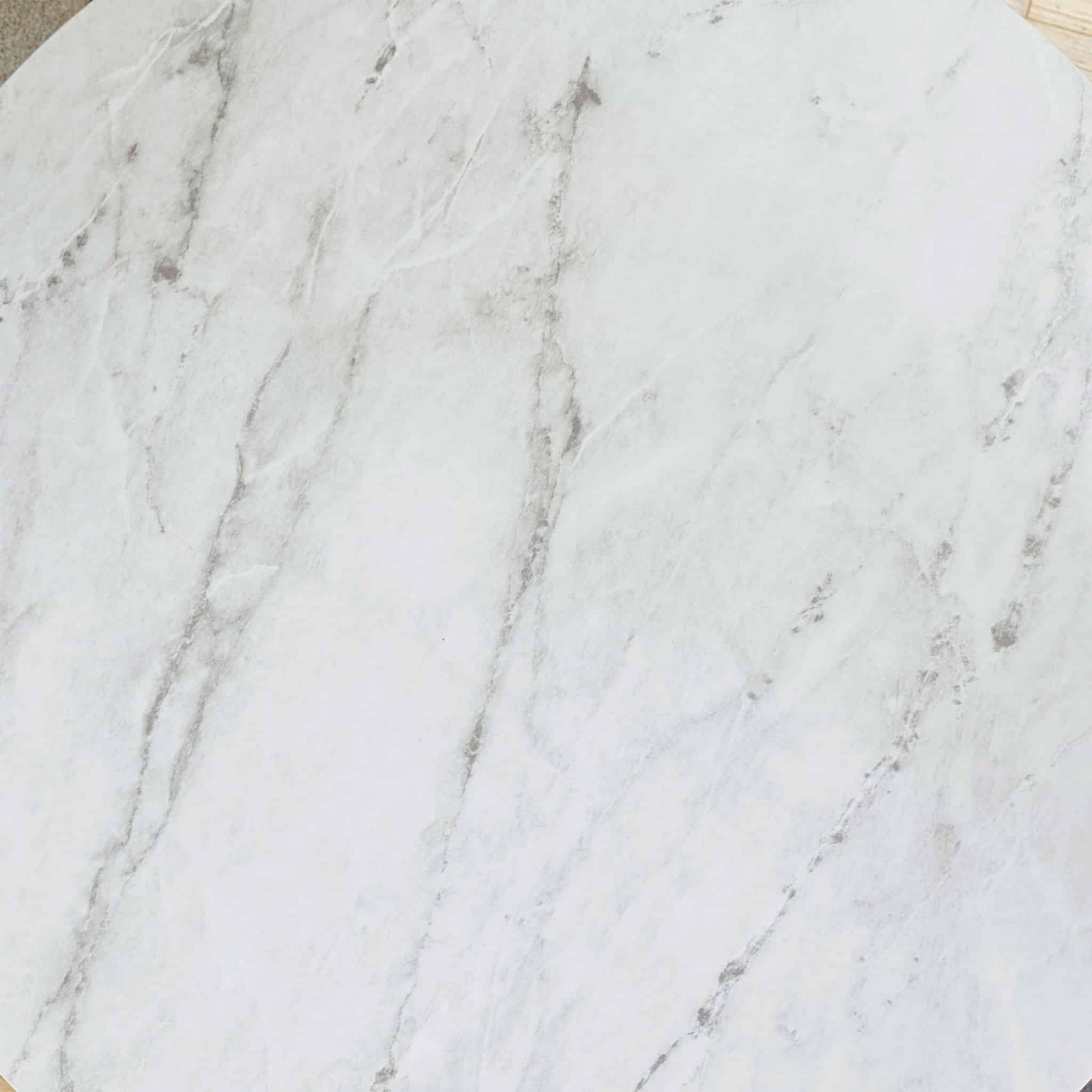 ترابيزة جانبية ستيل بسطح رخام، 40*40*50 سم