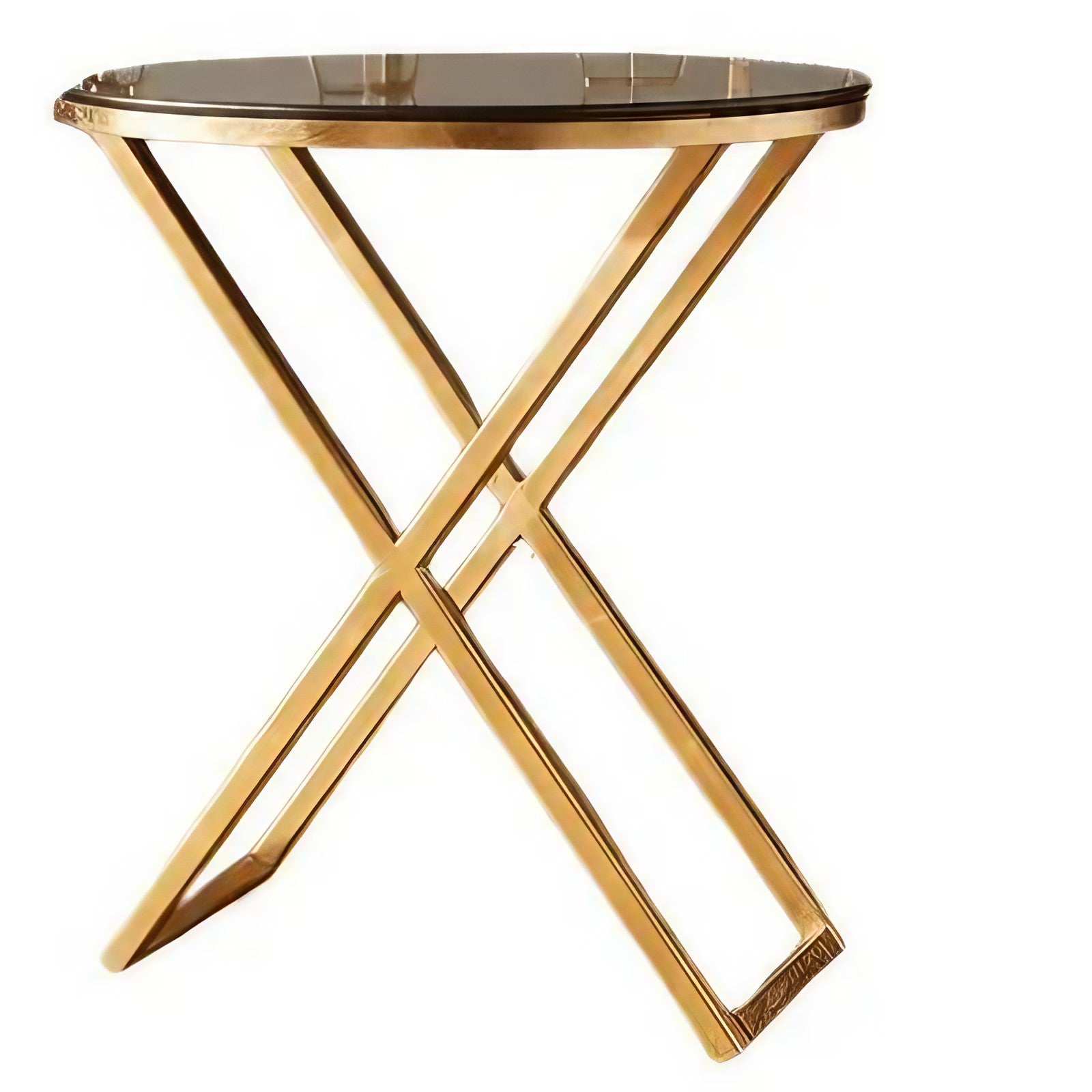 ترابيزة جانبية ستيل بسطح رخام، 40*40*50 سم