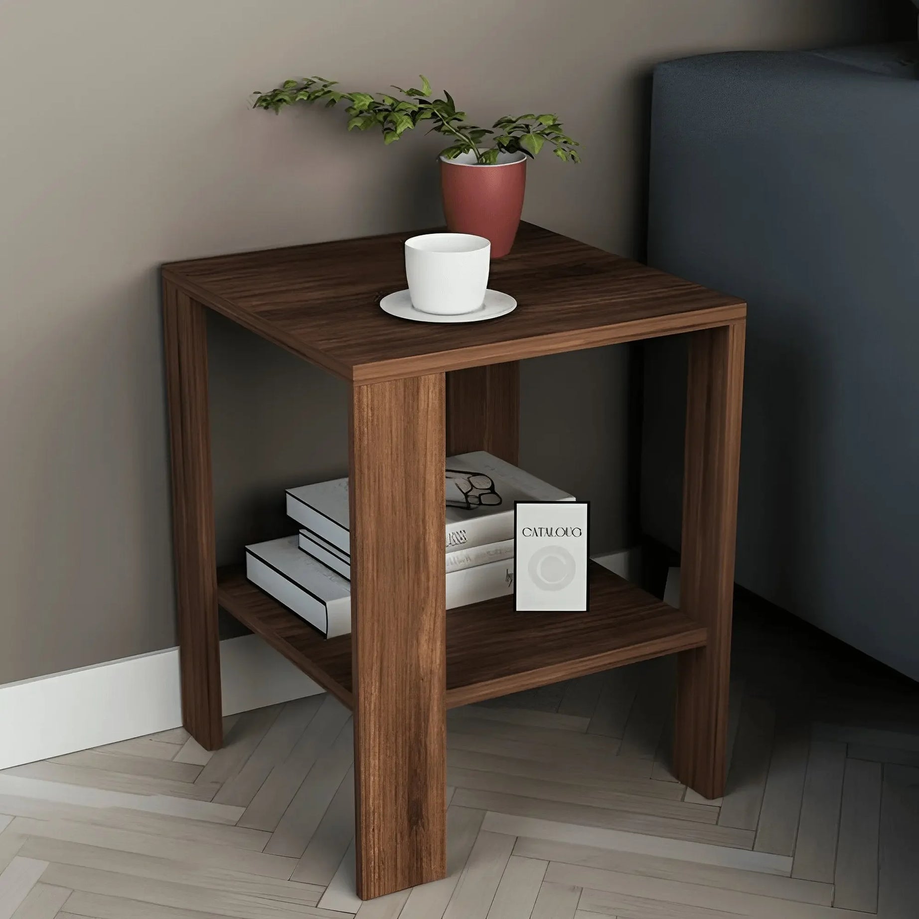 ترابيزة جانبية ام دي اف 40*40*50 سم - CLG465 اشتري دلوقتي من هومكس – Homix