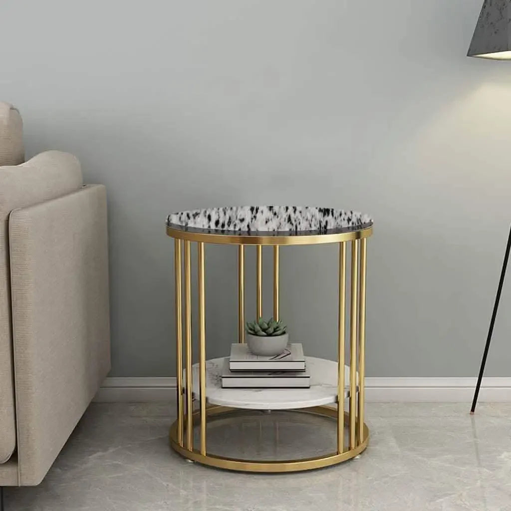 ترابيزة جانبية بسطح جرانيت 40*40*60 سم - LUS43 - Homix