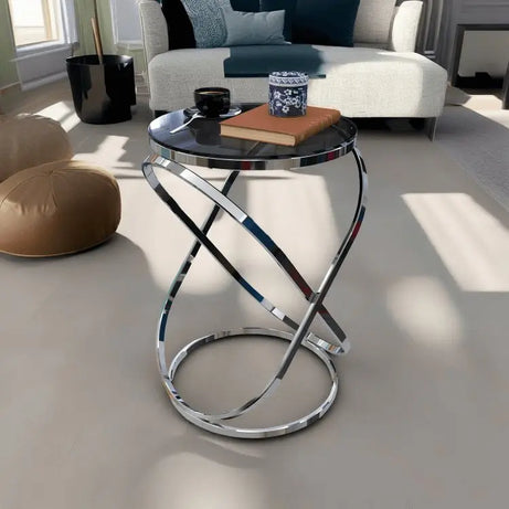 ترابيزة جانبية فضي 40*40*60 سم - RAX42 - Homix