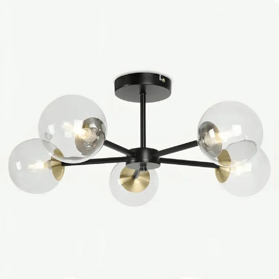 نجفة ستيل و زجاج، 90*40 سم