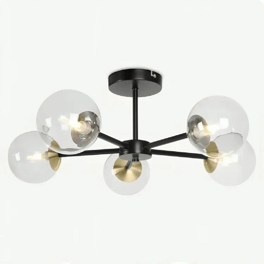 نجفة ستيل و زجاج، 90*40 سم