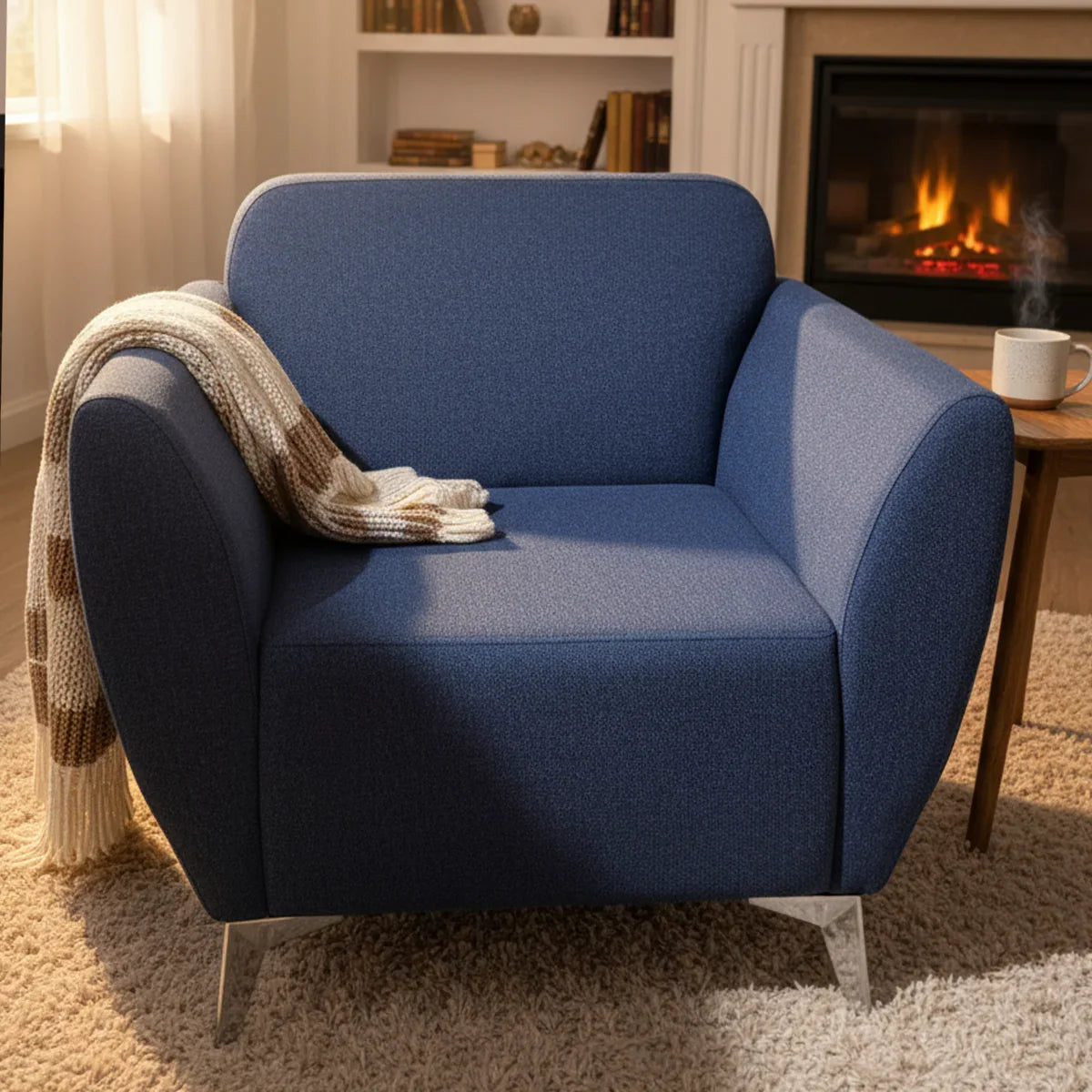 كرسي فوتيه خشب زان