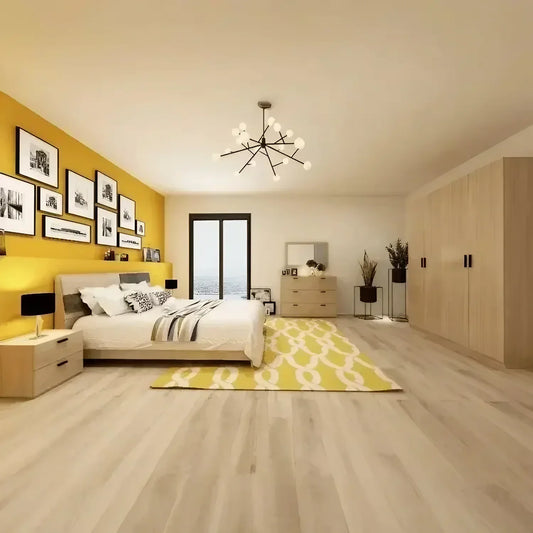 غرفة نوم كاملة، خشب ام دي اف - 4 قطع