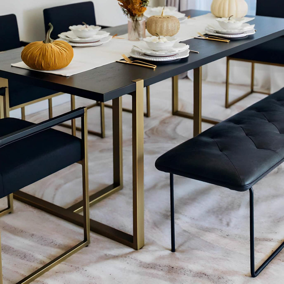 سفرة معدن و ام دي اف مع 5 كراسي - RON313 Royal Iron