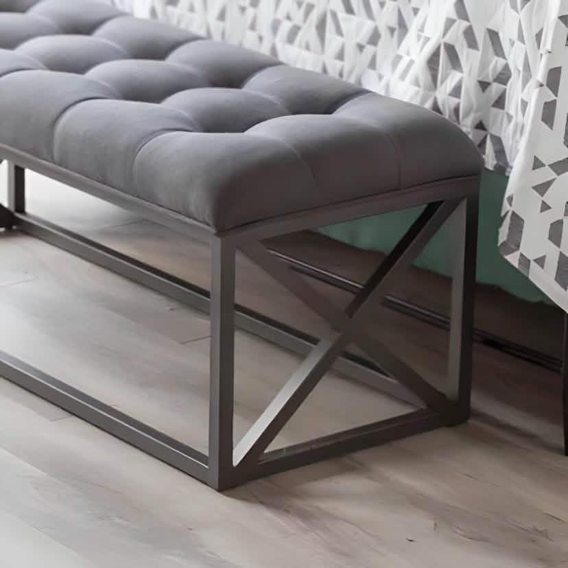 بانكيت معدن أسود 120*40*50 سم - RON112 Royal Iron