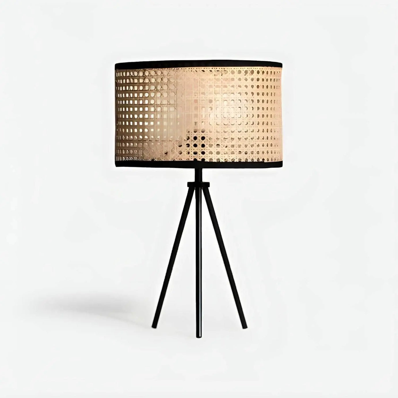 أباجورة معدن و راتان 42*25 سم - YLG7 Y-Lights