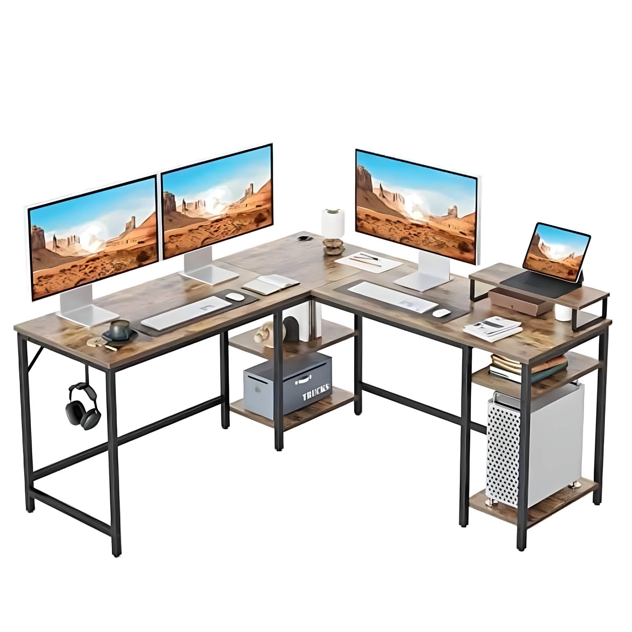 مكتب معدن، 150*150*75 سم