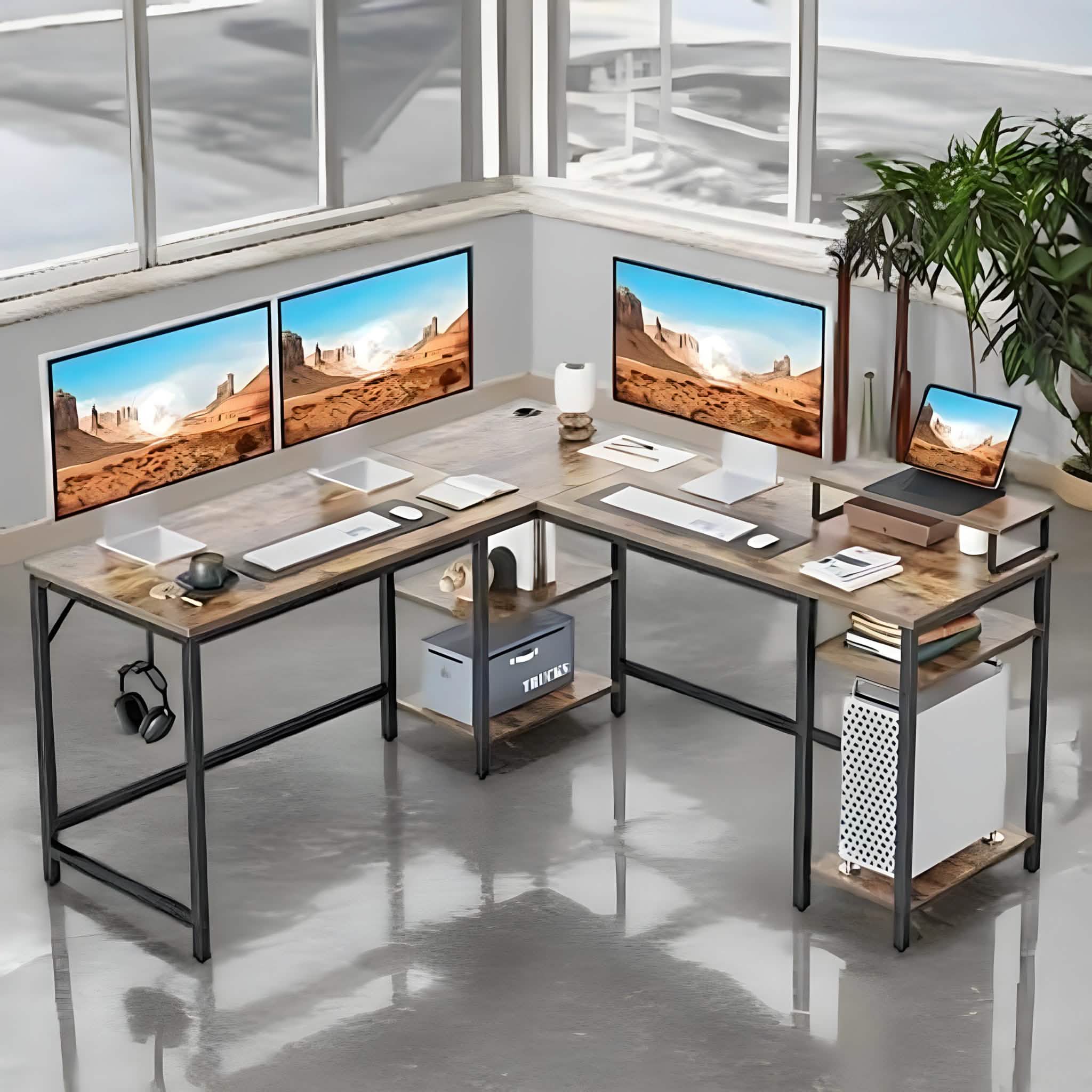 مكتب معدن، 150*150*75 سم