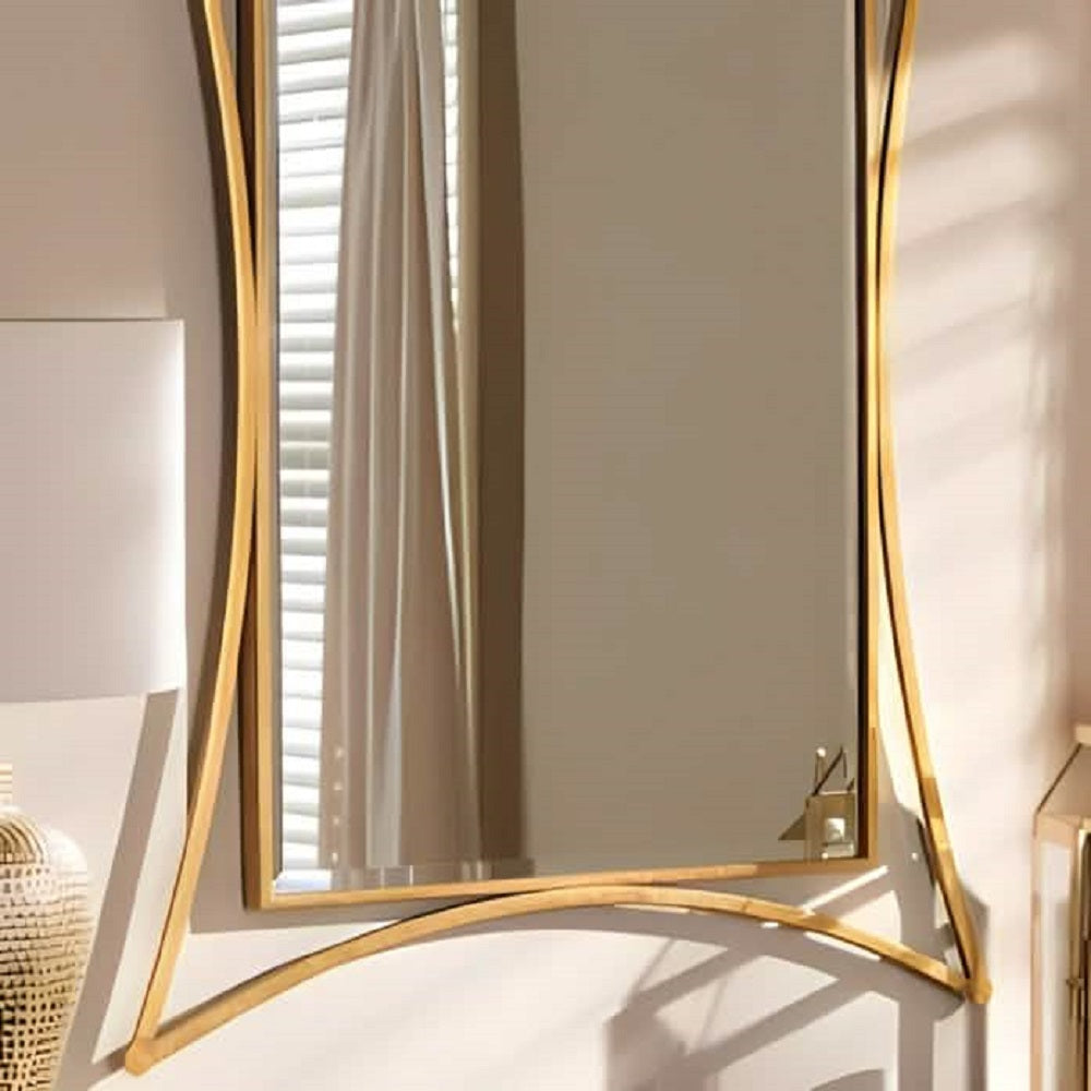 مرايا حائط بإطار ستيل، 100*120 سم