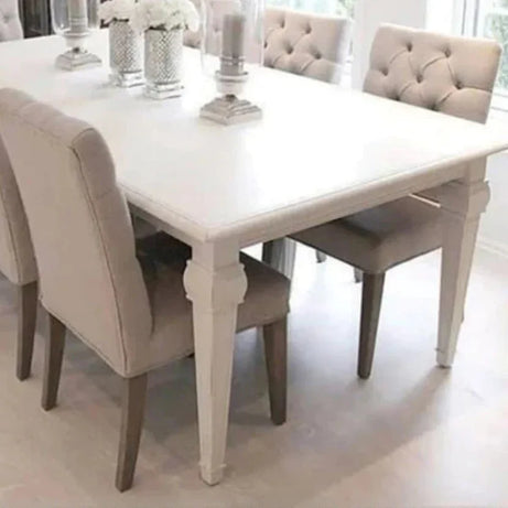 طقم سفرة خشب زان و كونتر، 7 قطع