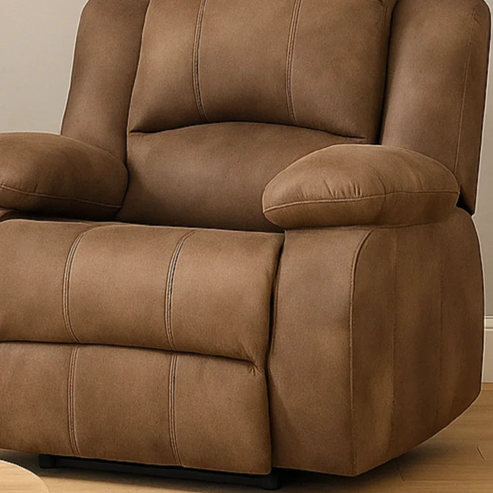 كرسي استرخاء ليزي بوي خشب زان، 100*90*105 سم - بني