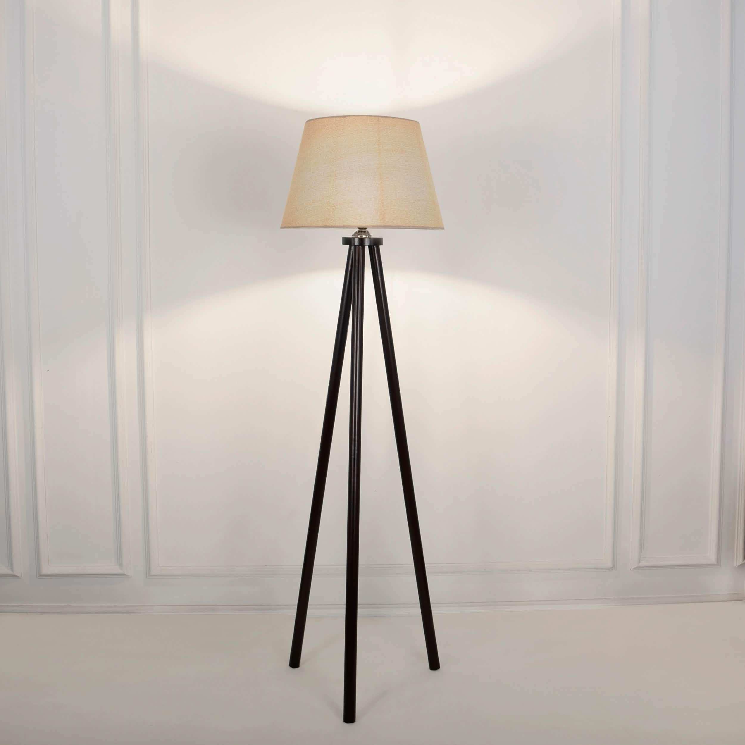 أباجورة أرضية خشب زان، 45*160 سم