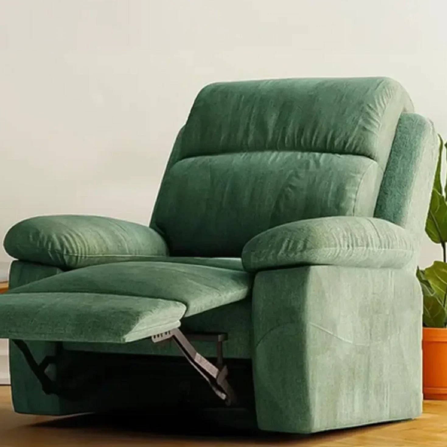 كرسي استرخاء ليزي بوي خشب زان، 100*90*105 سم - أخضر