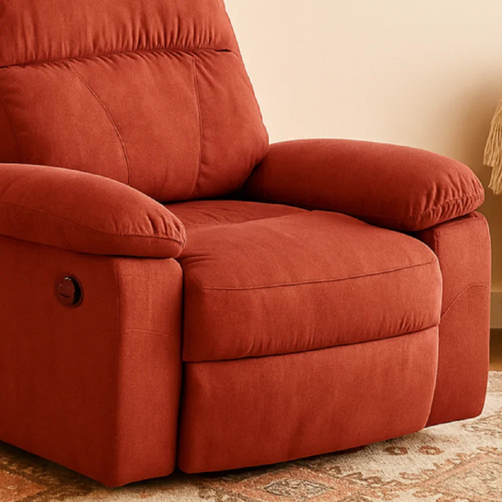 كرسي استرخاء ليزي بوي خشب زان، 95*74*105 سم - أحمر