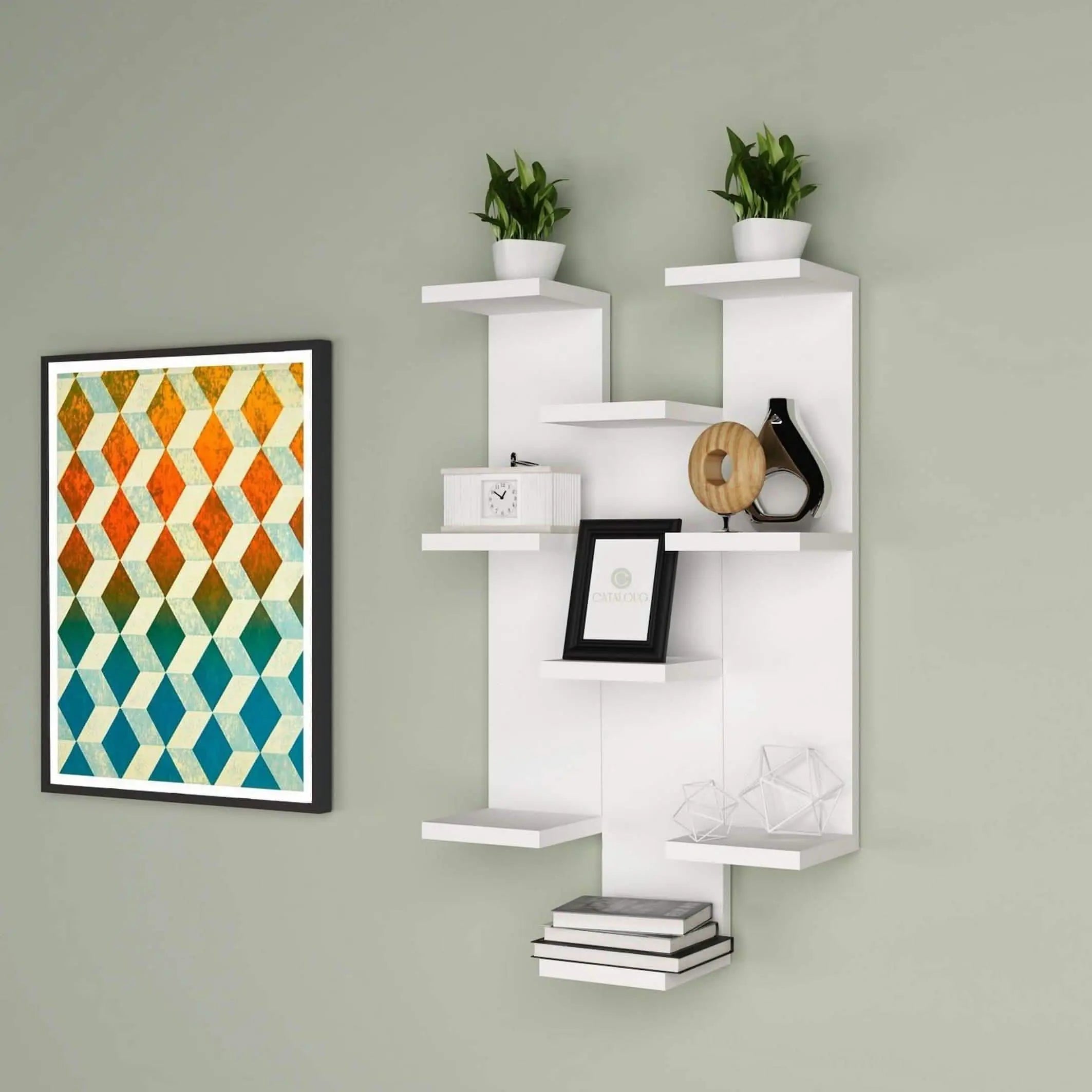 وحدة أرفف ام دي اف، 45*15*60 سم