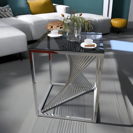 ترابيزة جانبية فضي 45*45*60 سم - RAX44 - Homix