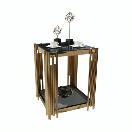 ترابيزة جانبية ذهبي 45*45*60 سم - RAX49 - Homix