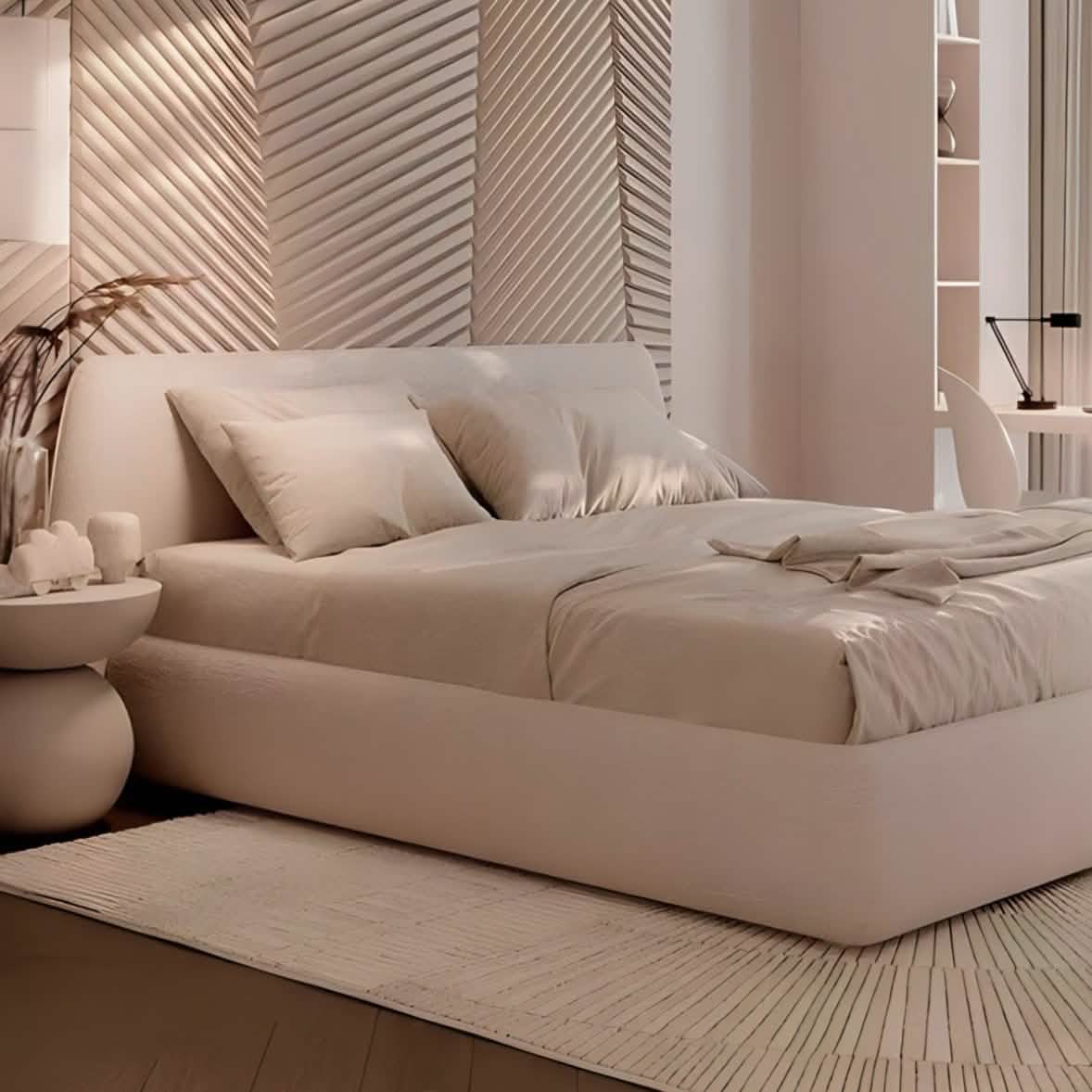 سرير سوبر كينج خشب كونتر، 180*195*110 سم