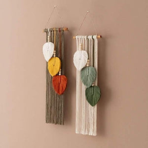 مكرمية حائط خشب، 70*20 سم - قطعتين