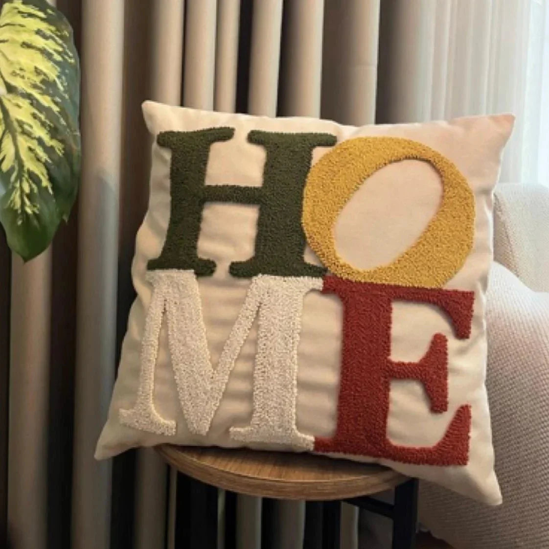 كوشن مكرمية قطن، 40*40 سم