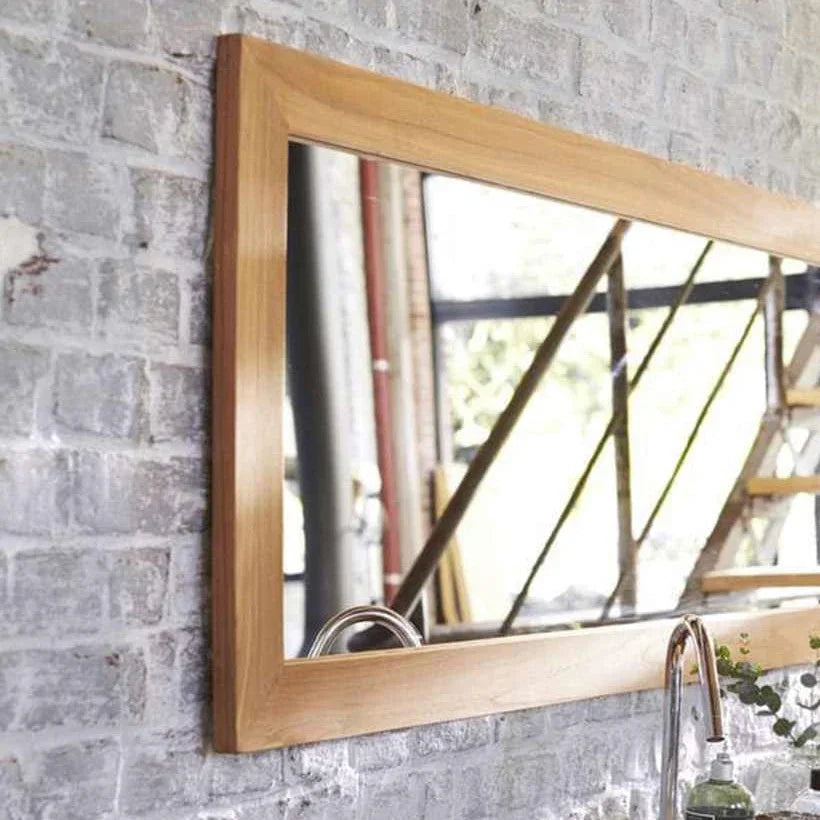 مرايا حائط بإطار خشب ام دي اف، 90*2*65 سم