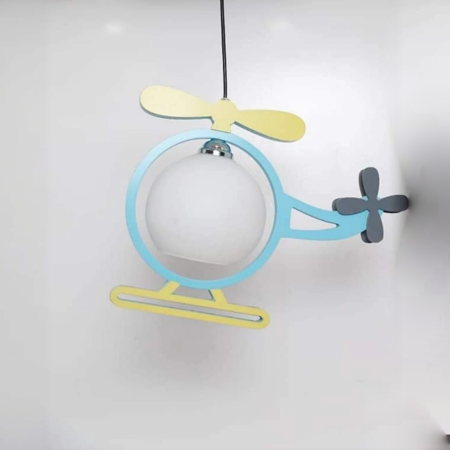 نجفة خشب و زجاج، 18*50 سم - لبني