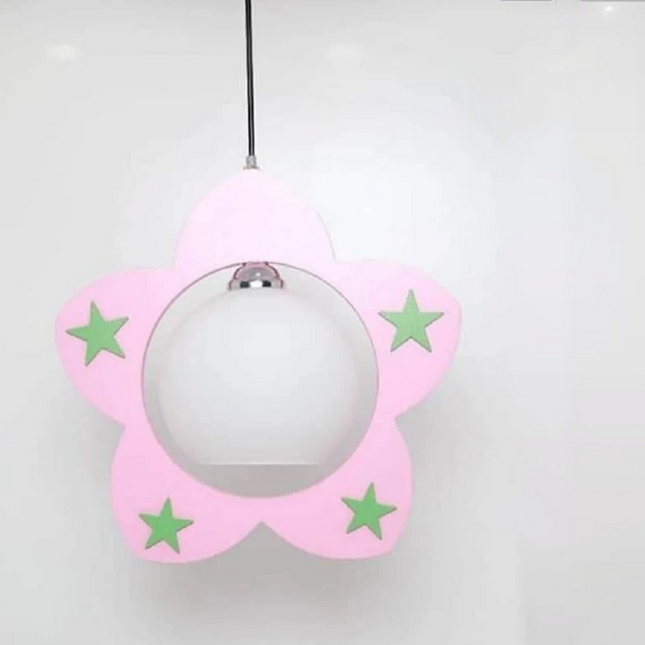 نجفة خشب و زجاج، 18*50 سم - متعددة الالوان