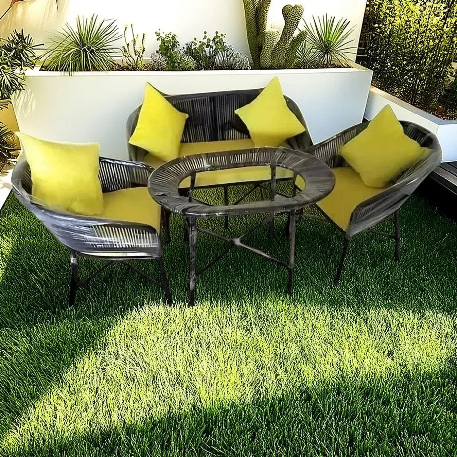 طقم خارجي معدن و دوبار، 4 قطع