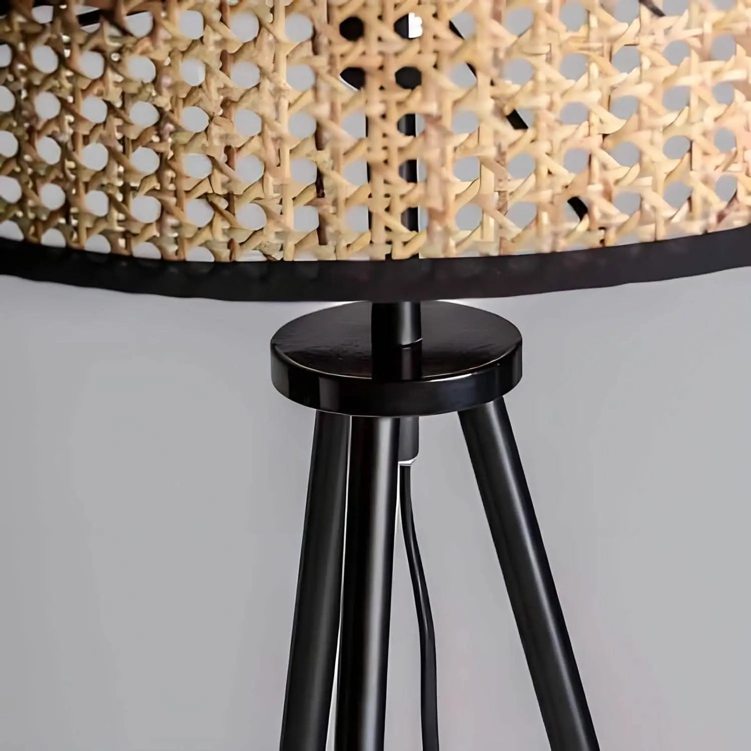 أباجورة ستيل و راتان، 49*144 سم