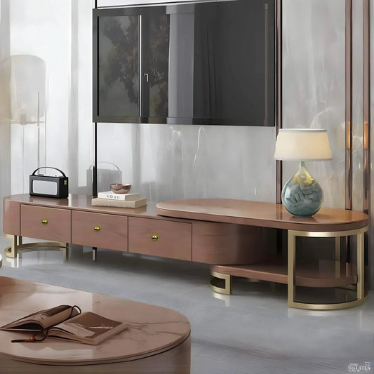 ترابيزة تليفزيون ام دي اف، قطعتين