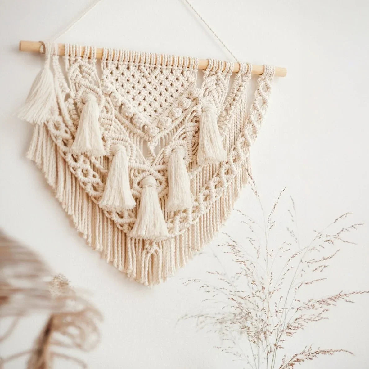 مكرمية حائط خشب، 50*70 سم