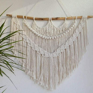 مكرمية حائط خشب، 120*100 سم